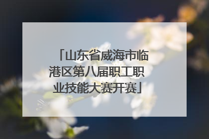 山东省威海市临港区第八届职工职业技能大赛开赛