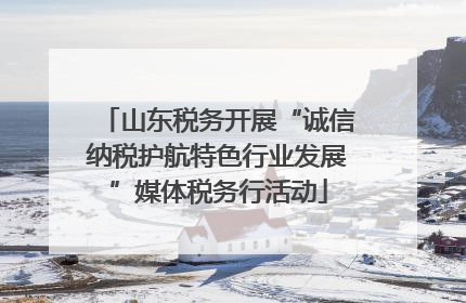 山东税务开展“诚信纳税护航特色行业发展”媒体税务行活动