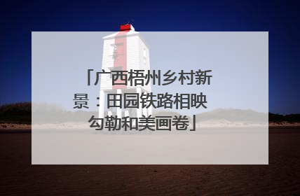 广西梧州乡村新景：田园铁路相映 勾勒和美画卷