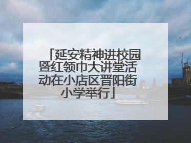 延安精神进校园暨红领巾大讲堂活动在小店区晋阳街小学举行