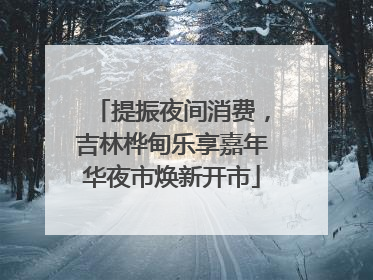提振夜间消费，吉林桦甸乐享嘉年华夜市焕新开市