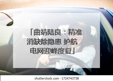 曲靖陆良：精准消缺除隐患 护航电网迎峰度夏