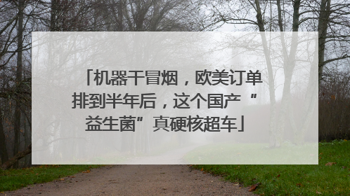 机器干冒烟，欧美订单排到半年后，这个国产“益生菌”真硬核超车