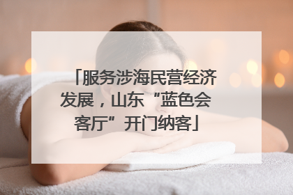 服务涉海民营经济发展，山东“蓝色会客厅”开门纳客