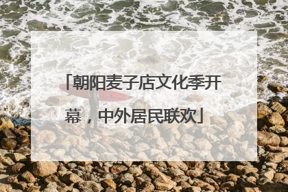 朝阳麦子店文化季开幕，中外居民联欢
