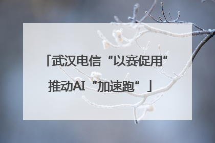 武汉电信“以赛促用”推动AI“加速跑”