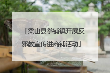梁山县拳铺镇开展反邪教宣传进商铺活动