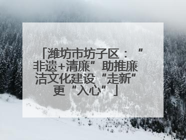 潍坊市坊子区：“非遗+清廉”助推廉洁文化建设“走新”更“入心”