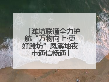 潍坊联通全力护航“万物向上·更好潍坊”凤溪地夜市通信畅通