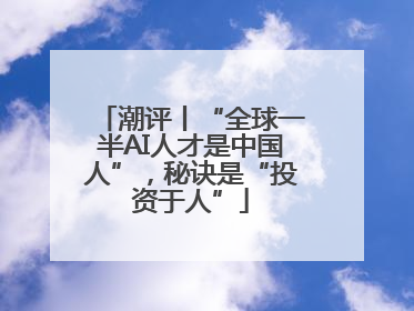 潮评丨“全球一半AI人才是中国人”，秘诀是“投资于人”