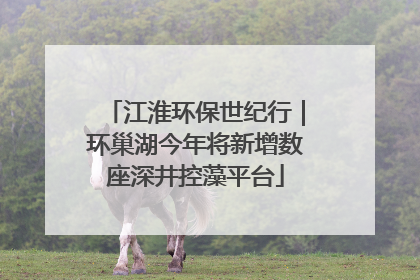 江淮环保世纪行｜环巢湖今年将新增数座深井控藻平台