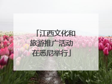 江西文化和旅游推广活动在悉尼举行