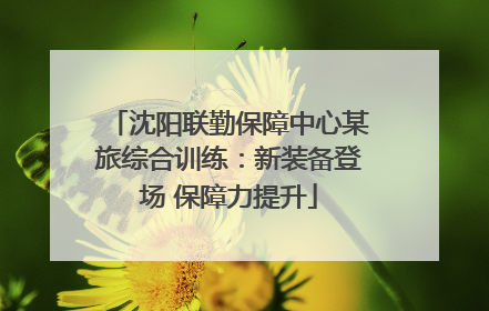 沈阳联勤保障中心某旅综合训练：新装备登场 保障力提升