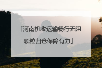 河南机收运输畅行无阻 颗粒归仓保障有力