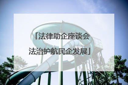 法律助企座谈会 法治护航民企发展
