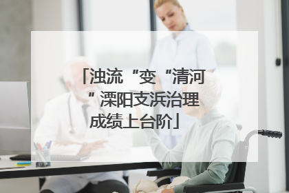 浊流“变“清河“ 溧阳支浜治理成绩上台阶
