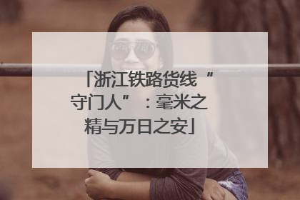 浙江铁路货线“守门人”：毫米之精与万日之安
