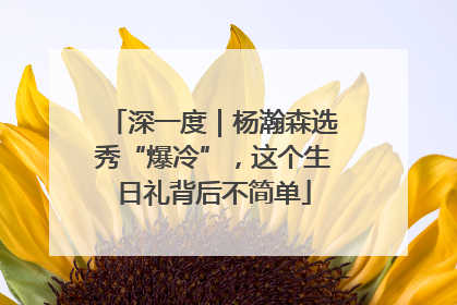 深一度｜杨瀚森选秀“爆冷”，这个生日礼背后不简单