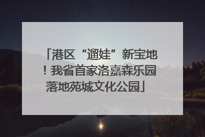 港区“遛娃”新宝地！我省首家洛嘉森乐园落地苑城文化公园