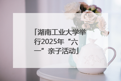 湖南工业大学举行2025年“六一”亲子活动