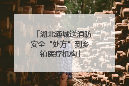 湖北通城送消防安全“处方”到乡镇医疗机构