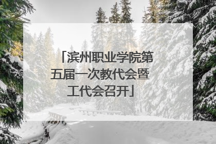 滨州职业学院第五届一次教代会暨工代会召开