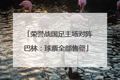 荣誉战国足主场对阵巴林：球票全部售罄