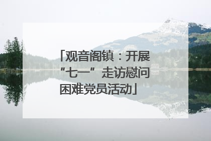 观音阁镇：开展“七一”走访慰问困难党员活动