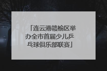 连云港赣榆区举办全市首届少儿乒乓球俱乐部联赛