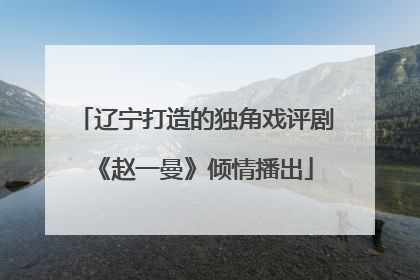 辽宁打造的独角戏评剧《赵一曼》倾情播出