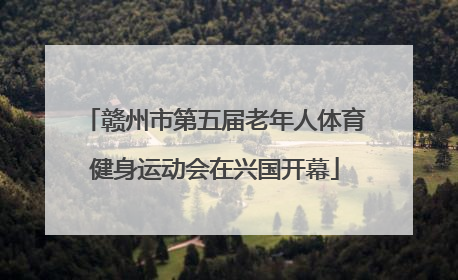赣州市第五届老年人体育健身运动会在兴国开幕