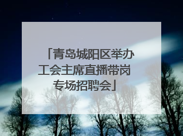 青岛城阳区举办工会主席直播带岗专场招聘会