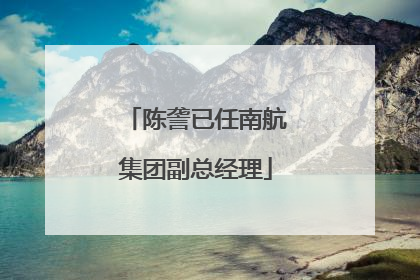 陈詟已任南航集团副总经理