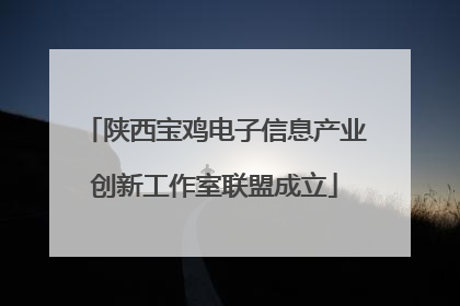 陕西宝鸡电子信息产业创新工作室联盟成立