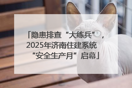 隐患排查“大练兵”，2025年济南住建系统“安全生产月”启幕