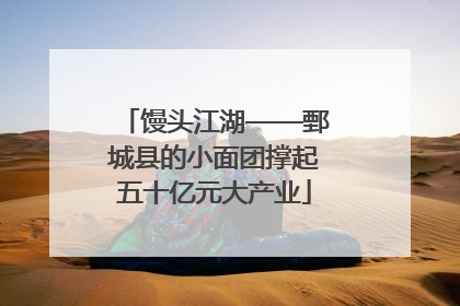 馒头江湖——鄄城县的小面团撑起五十亿元大产业