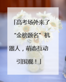 高考场外来了“金榜题名”机器人，萌态互动引围观！