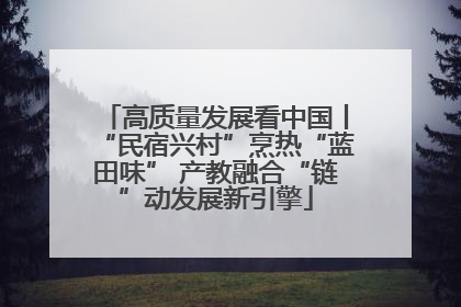 高质量发展看中国丨“民宿兴村”烹热“蓝田味” 产教融合“链”动发展新引擎