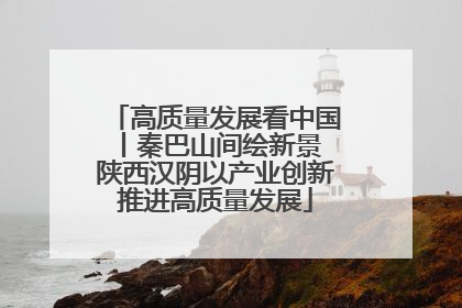 高质量发展看中国丨秦巴山间绘新景 陕西汉阴以产业创新推进高质量发展