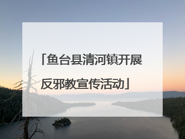 鱼台县清河镇开展反邪教宣传活动