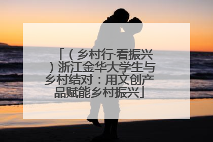 （乡村行·看振兴）浙江金华大学生与乡村结对：用文创产品赋能乡村振兴