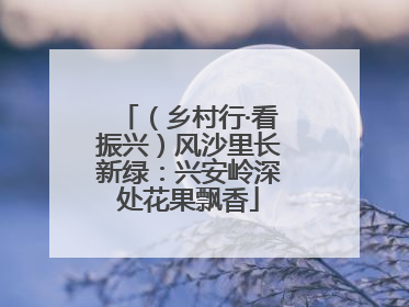 （乡村行·看振兴）风沙里长新绿：兴安岭深处花果飘香