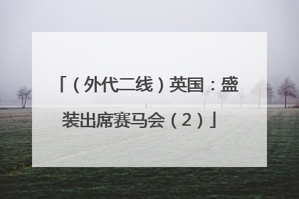 （外代二线）英国：盛装出席赛马会（2）