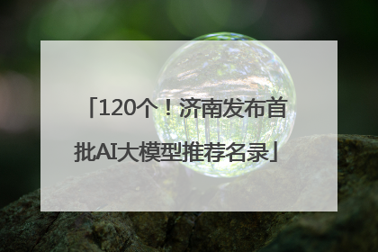 120个！济南发布首批AI大模型推荐名录