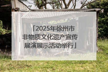 2025年徐州市非物质文化遗产宣传展演展示活动举行