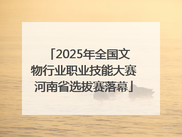 2025年全国文物行业职业技能大赛河南省选拔赛落幕