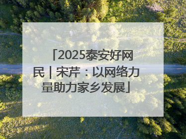 2025泰安好网民｜宋芹：以网络力量助力家乡发展