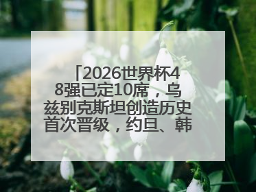 2026世界杯48强已定10席，乌兹别克斯坦创造历史首次晋级，约旦、韩国获出线名额