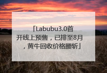 Labubu3.0首开线上预售，已排至8月，黄牛回收价格腰斩